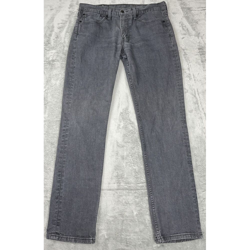 Levis 511 Mens Jeans Dark Gray 32x32 Slim Fit  Cotton Denim. labeled 34x34